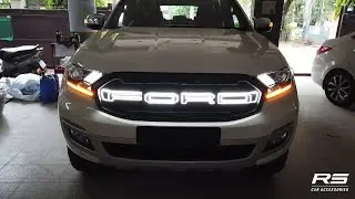 Ford Endeavour Modified | Mustang Style Head Light | Ford Front Light Grill | RS Cars Nagpur |