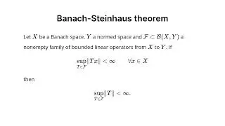 Banach Steinhaus theorem (Functional Analysis)