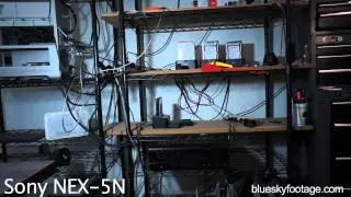 Sony NEX 5N vs HDR CX700 low light test review morie compare