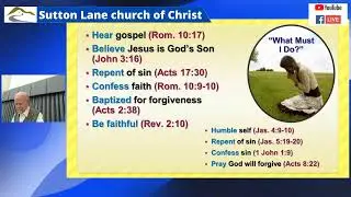 Getting it Right This Time - Mike Thomas - Sutton Lane church of Christ