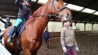 Djessey op het grootste paard
