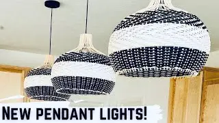 RATTAN PENDANT LIGHTS | Quick CLEAN WITH ME | House To Home | NEW CONSTRUCTION