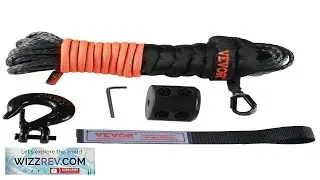 VEVOR Synthetic Winch Rope 1 4 Inch x 50 Feet 10 000 lbs Synthetic