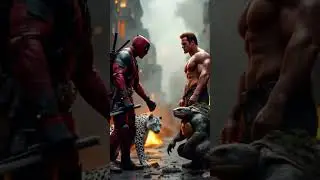 When Legends Collide: Black Panther vs Deadpool & Arnold | Cinematic Showdown🔥🐾