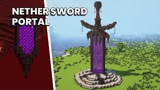 Minecraft | How To Build a Nether Sword Portal | Tutorial