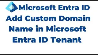 5. Как добавить пользовательское доменное имя в клиент Microsoft Entra ID