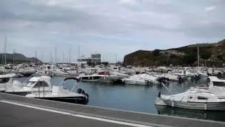Beach and Harbour, Llanca, Catalonia, Spain