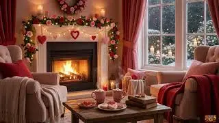 Magical Valentine's Day Ambience ✨ Falling Rose Petals & Love Songs