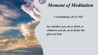 Moment of Meditation, Bible study for busy people