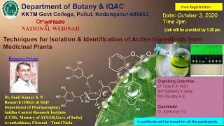Techniques for Isolation & Identification of Active Ingredients from Medicinal Plants