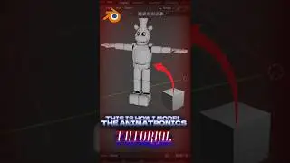 [THIS IS HOW YOU CAN MODEL ANIMATRONICS EASILY]  #fnaf  #blender3d #tutorial