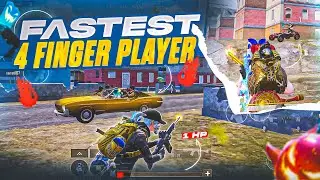 Fastest 4 Finger Player in BGMI ⚡️? | BGMI Solo Vs Squad Highlights 