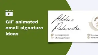 Four GIF animated email signature ideas for you to use professionally