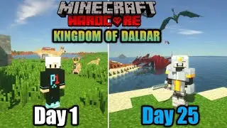 #1 I Survived 100 Days in Kingdom of Daldar in Minecraft Hardcore (Hindi) | Medieval Minecraft
