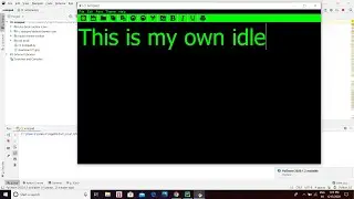 Make your own small idle  with python #IDLE