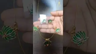 Invisible Green Lotus Chain 👉 DM For Order #athakjewels#ytshorts#lotus#trending#shorts#invisible