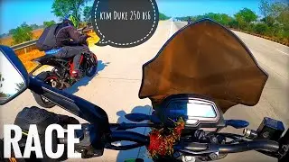 Dominar 400💚😍 vs. Ktm duke🧡🥰 250 drag race || Loki Tube