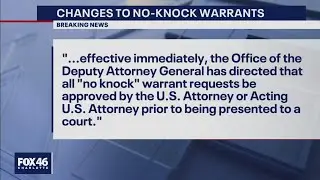 Sources: DOJ requiring additional approval before no-knock warrants