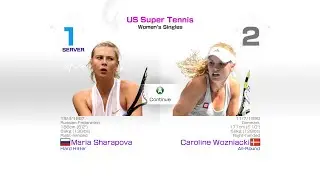 MARIA SHARAPOVA vs CAROLINE WOZNIACKI | Virtua Tennis 4 Gampelay | US SUPER TENNIS