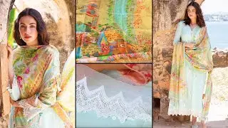 📺 Latest Lawn Chikan Kari Suit | Unboxing Image Rangani 2019 Sara Clothes | Hina Altaf