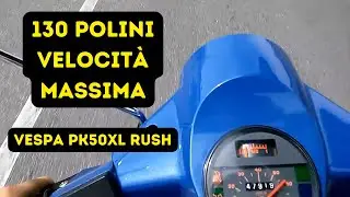 Vespa PK50 XL Rush 130 Polini On Board Camera HD