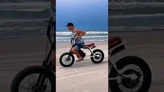 Super73 Z1 Rolling Burnout in the sand. More power then your Sur-Ron.