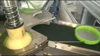 95mm tapa cap foil  liner cutting inserting wadding lining  machine