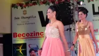 Ramp Walk by Top 5 Finalists in Mrs India Worldwide 2015