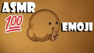 ASMR How to draw a butt cheeks emoji no talking [Speed Draw] Episode 2