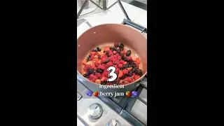 berries + lemon juice + sugar = a jar of fresh jam. 🍓🫐🍋 #Shorts