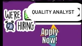 hiring for Quality analyst