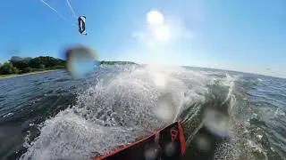 Kitesession auf dem Greifswalder Bodden - Insta360 #kite #kitesurfen  #insta360