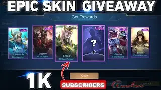 MLBB EPIC SKIN GIVEAWAY 😱 || FREE SKIN || #mlbb #mobilelegends #avatar