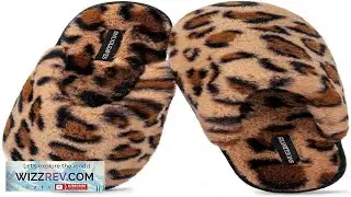Snug Leaves Women's Fuzzy Scuff Slippers Soft Comfy Memory Foam Non-slip Indoor Review
