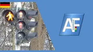 70er Jahre Signalbau Huber Designa E27 Fu&szlig;g&auml;nger SG & Schutzblinker mit selbst gemachtes M&auml;nnchen 02