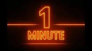 Orange Laser Countdown &mdash; 1 Minute | Neon Glow FX&rdquo;