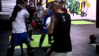 Double Jab, switch inside leg kick, Knee technique at Crosstrain Fight Club, Delhi