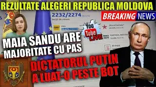 BREAKING NEWS Rezultate alegeri Republica Moldova: Putin ia o palmă peste bot. PAS are majoritatea