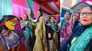 रिया ki मेहंदी में सब ने किया जबरदस्त डांस सब लोग झूम उठे 😄महिला संगीत 🌺 भजन कीर्तन 🙏❤️🙏