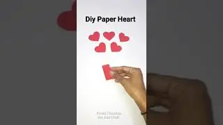 How To Make Perfect Heart Shape With Paper | Paper Heart Cutting | How To Make Paper Heart #shorts