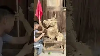 Pure manual Carving Dragon making process