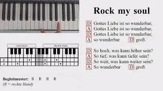 Rock my soul (deutsch) / Gottes Liebe (Akkorde Klavier/Keyboard, einfache Begleitung)