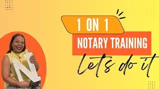 Notary Training 1 on 1 |  Note A Doc, LLC