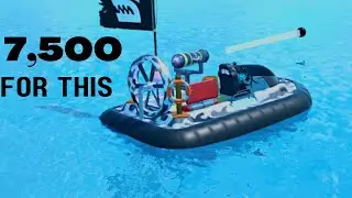 Maxed out *HOVERCRAFT* in Roblox Sharkbite2 (7,500 teeth)