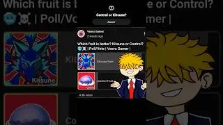 Is kitsune better than control? 💀🥶 | Bloxfruits | ROBLOX | Veeru Gamer |