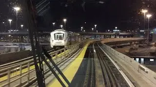 AirTrain JFK HD: Night Ride from Jamaica Station to Terminal 5 Station