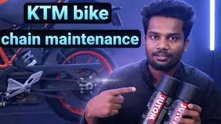 How To Clean & Lube Bike Chain in telugu  | Duke 250 Chain Noise problem#bike #shorts #bikerepair