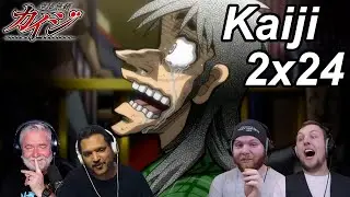 Kaiji Ultimate Survivor 2x24 Reactions | Great Anime Reactors!!! | 【カイジ】【海外の反応】