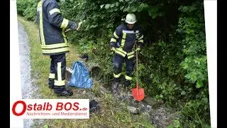 [KRAFTSTOFF GELANGT IN KANALSYSTEM] Gro&szlig;einsatz in Iggingen
