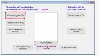 C# - Filbehandling med skriving/lesing av array-innhold til/fra fil